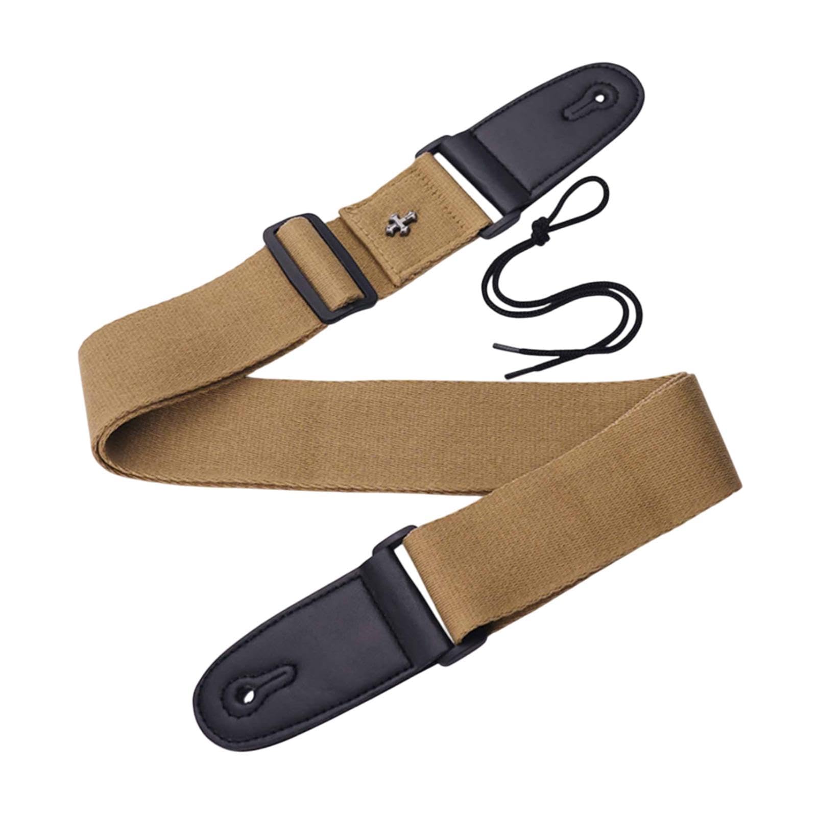 Bnf Guitar Strap with Cross Acoustic Folk Guitar Belt for Ukulele Beginner Gifts Khaki | Musical Instruments & Gear | Guitars & 
