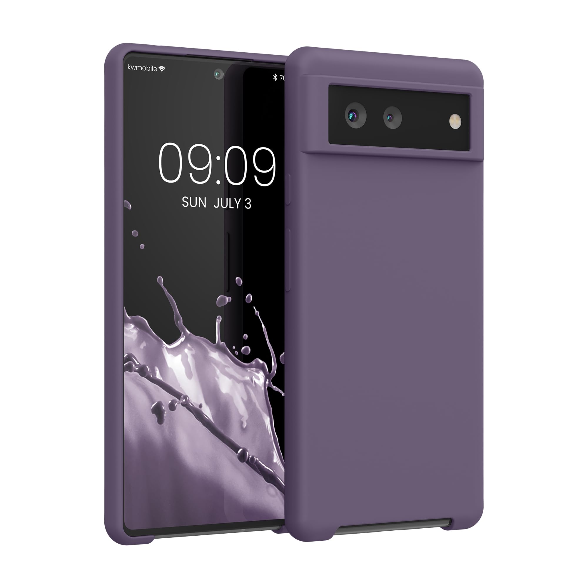 kwmobile Case Compatible with Google Pixel 6 Case - TPU Silicone Phone Cover with Soft Finish - Pale Iris