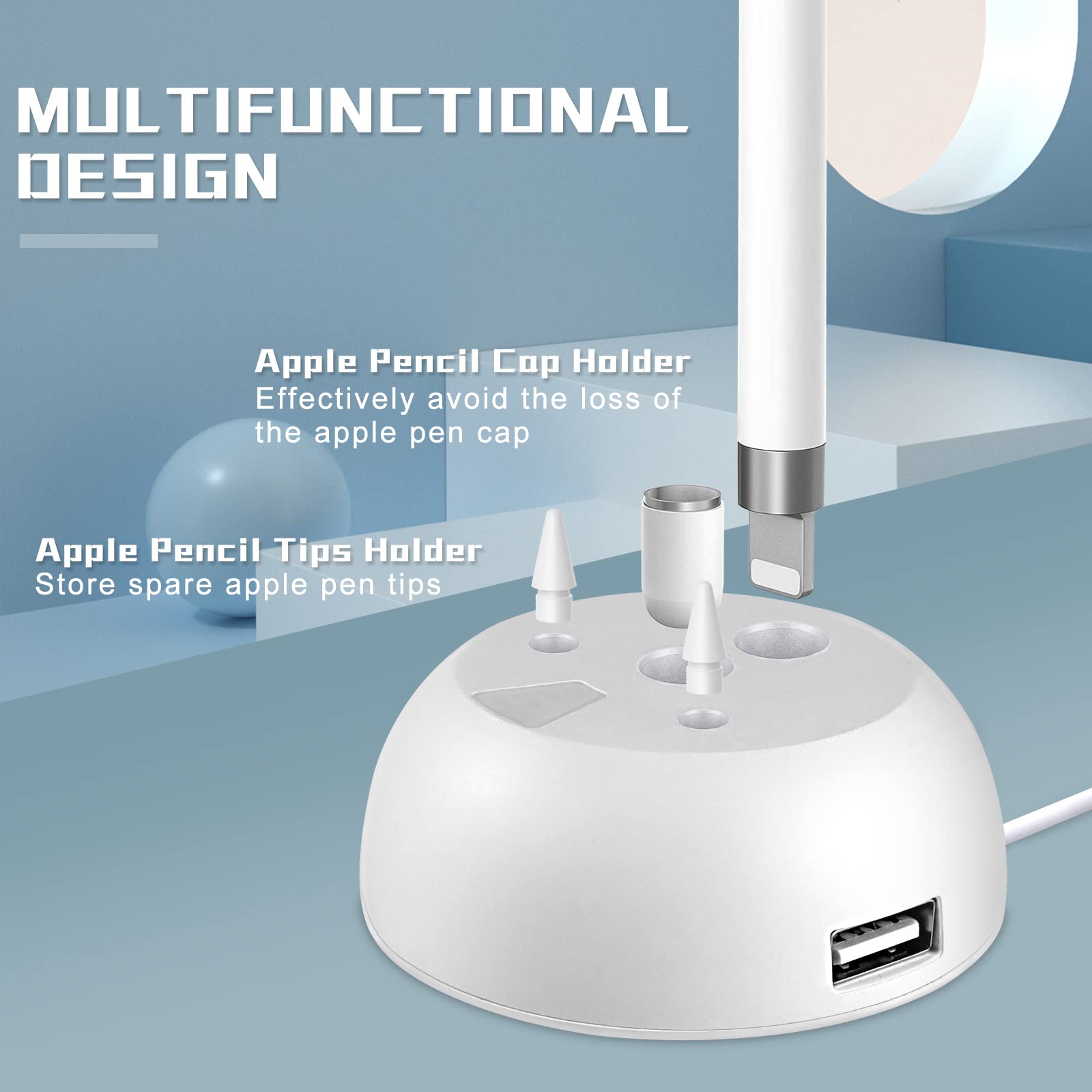 Charger Stand For Apple Pencil Charging Stand Compatible With Ipad Pencil 1St Generation Adapter Ipad Pen Ipencil Charging Dock