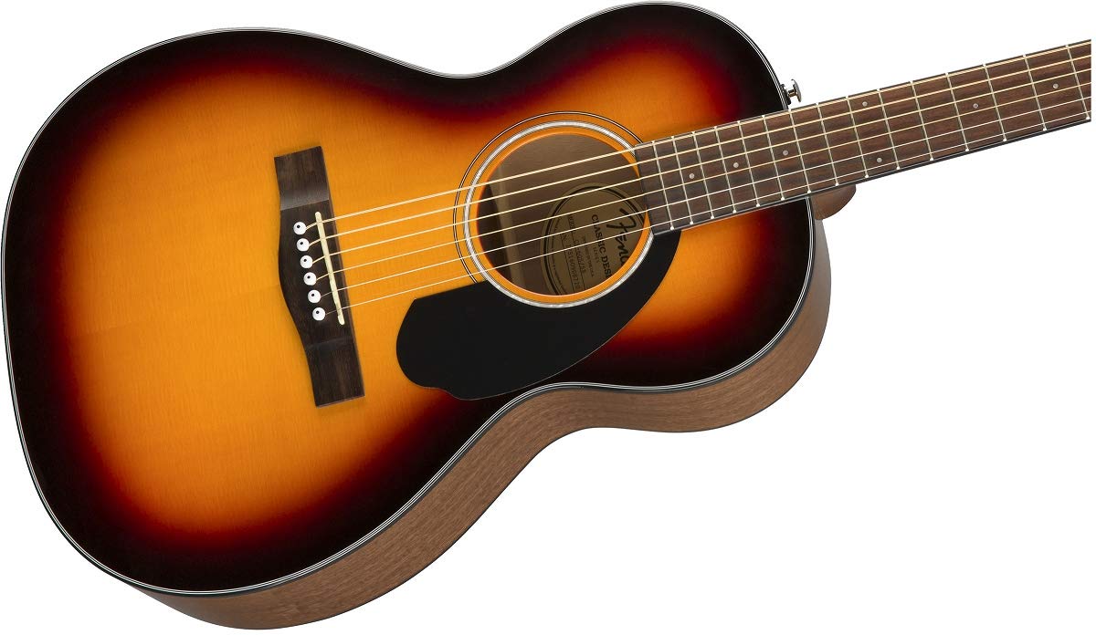 Fender Cp 60S Parlor Acoustic Guitar, With 2 Year Warranty, 3 Color Sunburst