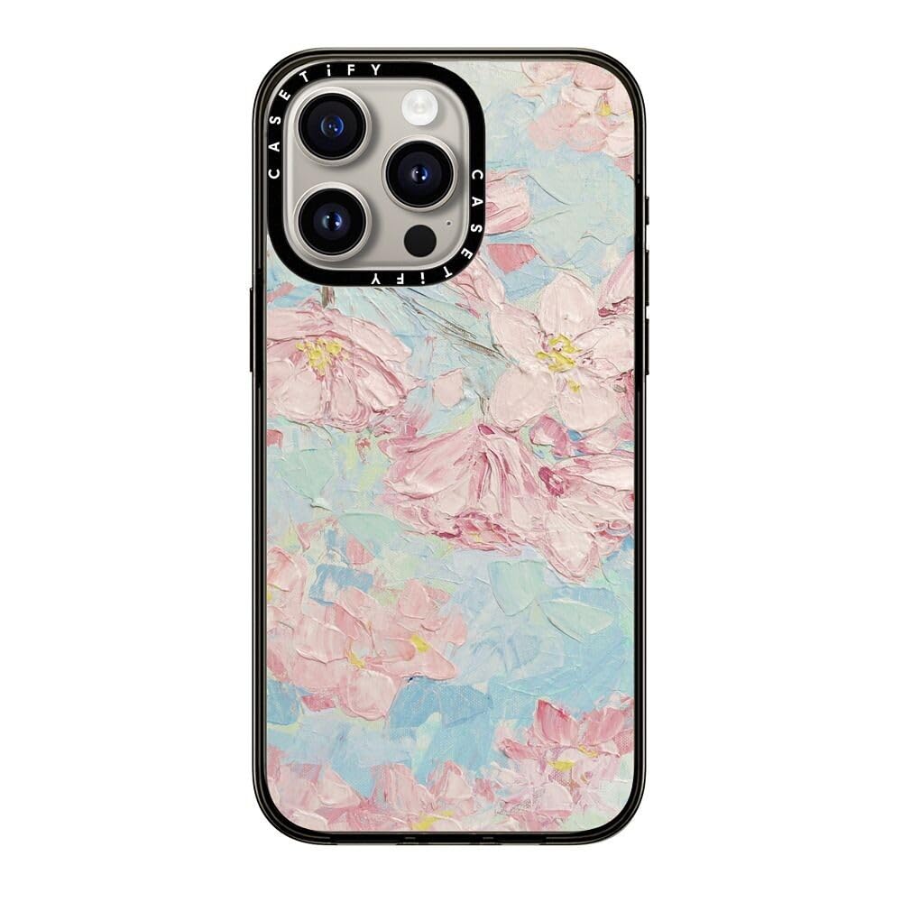 Casetify Compact Case For Iphone 15 Pro Max [2X Military Grade Drop Tested / 4Ft Drop Protection]   Yoshino Cherry Blossoms   Cl