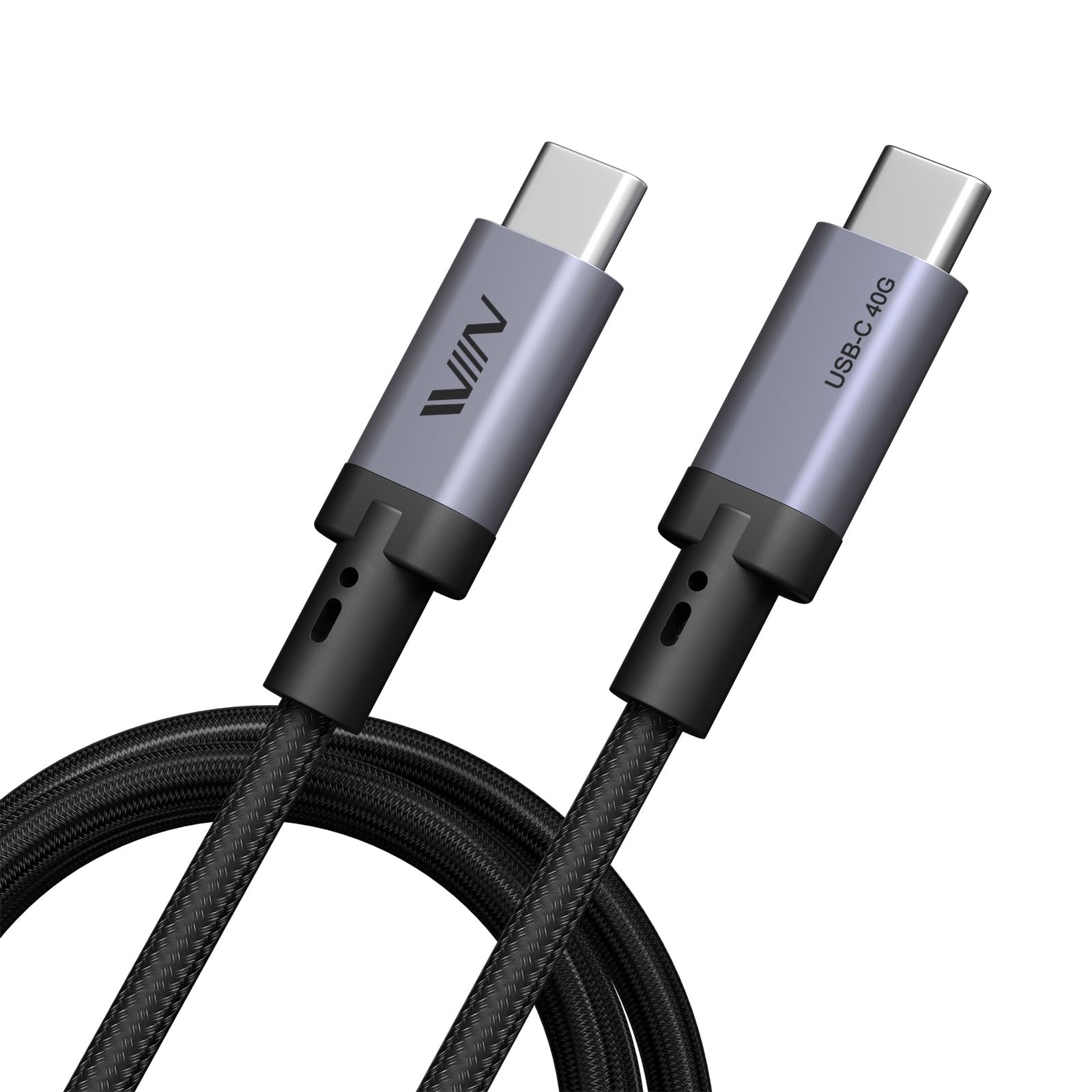 Iviin Usb C To C Cable, 6.6Ft For Thunderbolt 4 Cable 40Gbps, Usb 4 Cable With 240W Fast Charging And 8K@60Hz Video Display Comp