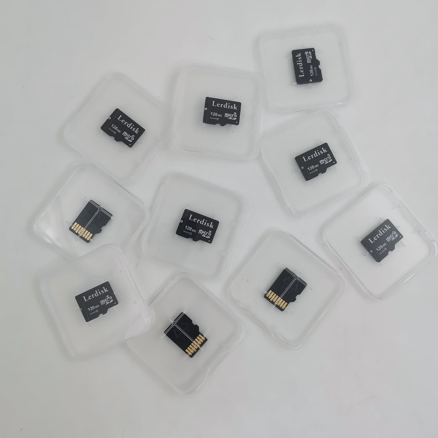 Lerdisk Factory Wholesale Micro Sd Card 128Mb Pack Of 10 In Bulk Small Capacity For Small Files Only,Not Suitable For Camera,Pho