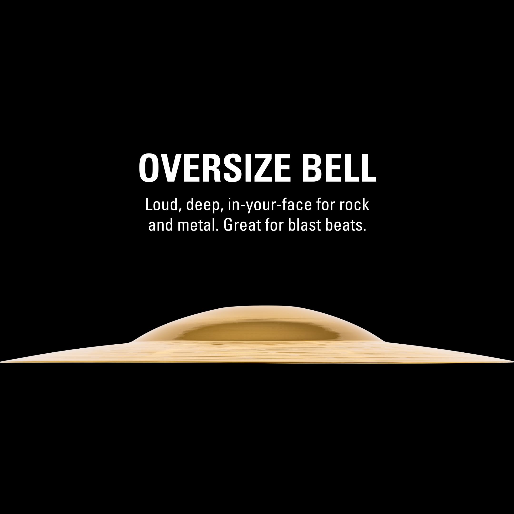 Meinl Cymbals Hcs 18    Big Bell Ride Cymbal For Drum Set   Made In Germany   Traditional Finish Brass, 2 Year Warranty (Hcs18Bb