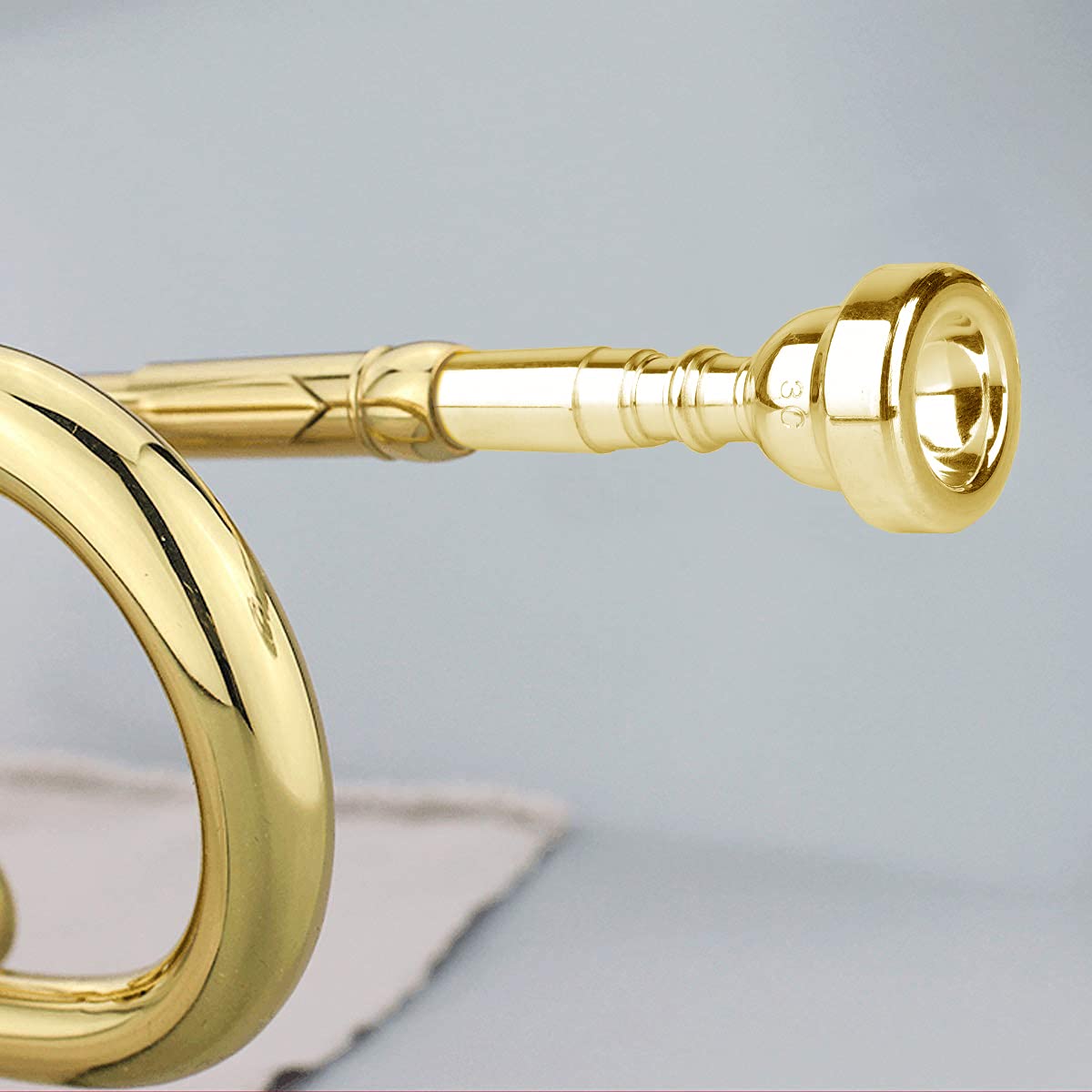 Gold Trumpet Mouthpiece 7C 5C 3C Trumpet Mouthpiece Set With Box Cleaning Cloth Compatible With Yamaha Bach Conn King Musical In