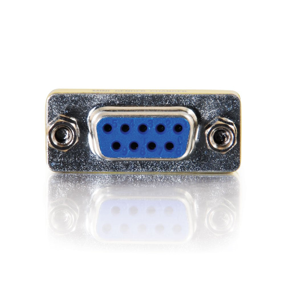 C2G 02781 Db9 F/F Serial Rs232 Mini Gender Changer/Coupler Nickel