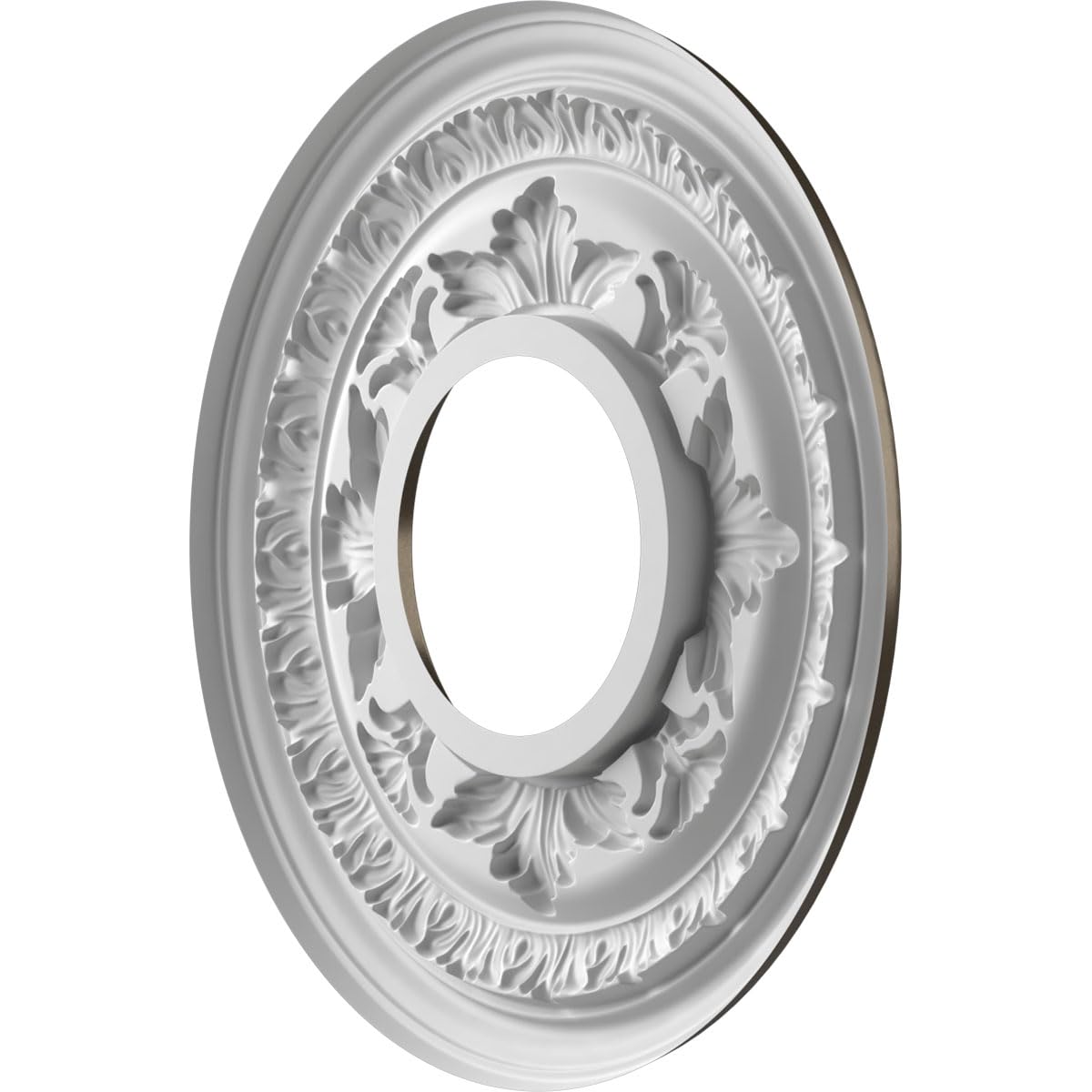 Ekena Millwork Cmp10Bacdb Baltimore Thermoformed Pvc Ceiling Medallion (Fits Canopies Up To 4 1/4''), 10''Od, Metallic Dark Bron