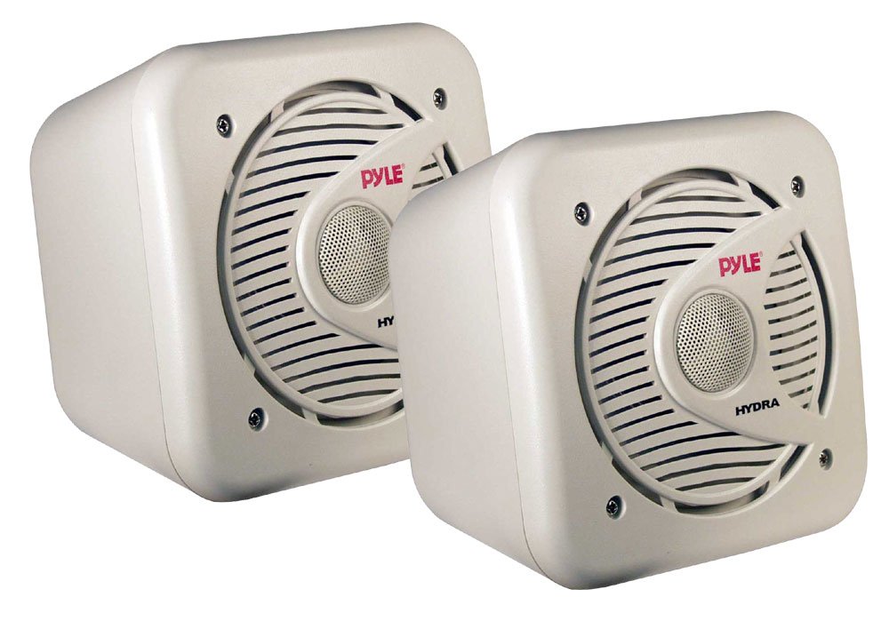 Pyle 5.25 Inch Dual Marine Speakers - 2 Way Waterproof and Weather Resistant Outdoor Audio Stereo Sound System with 150 Watt Pow