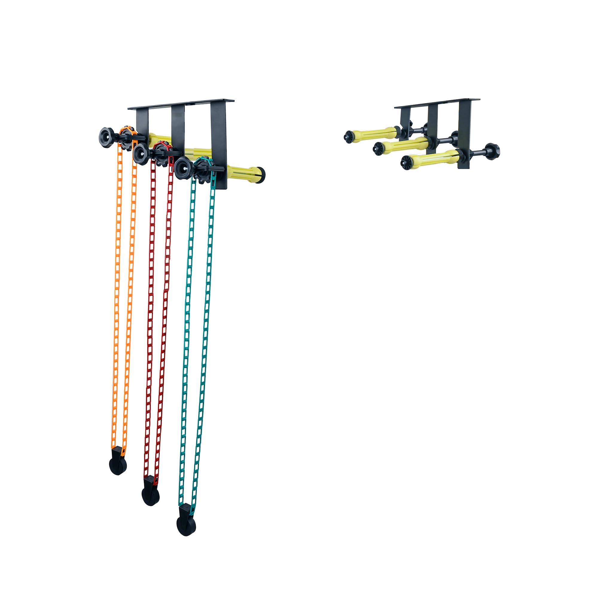 TENBEST Photography Backdrop Roller Support System, 3 Rollers, Wall/Celing/Light Stand Backdrop Mount, Background Support