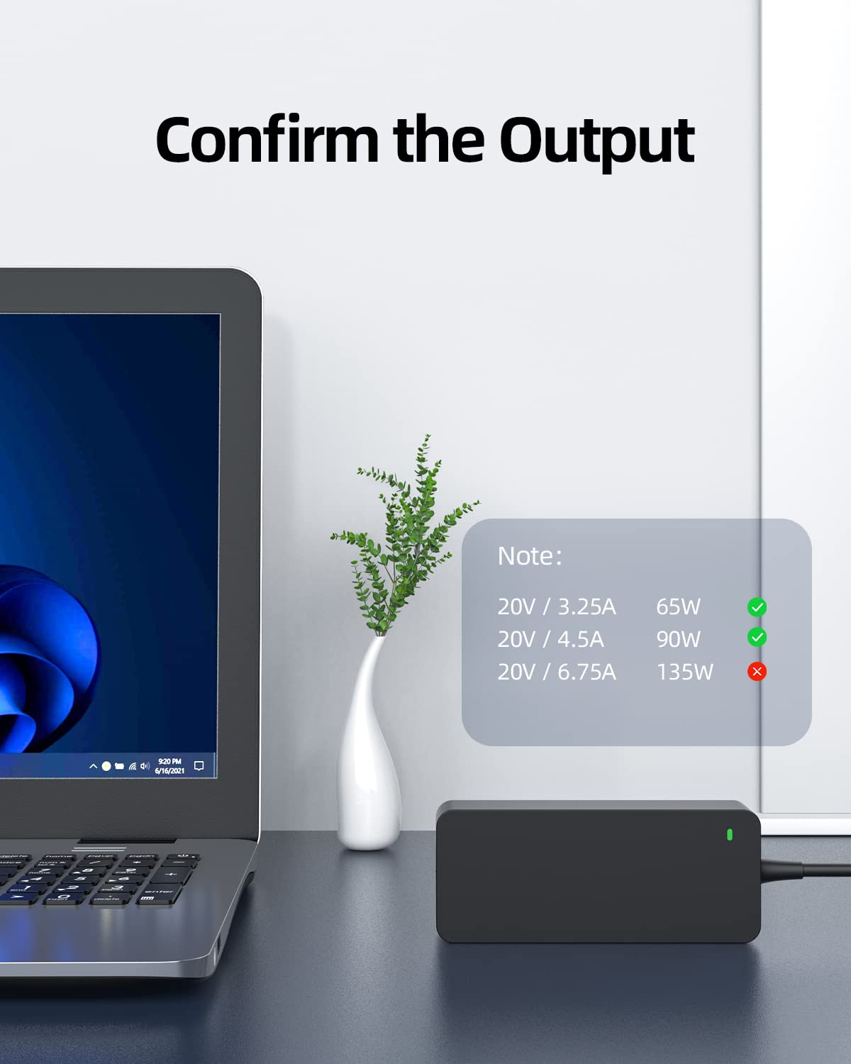 90 Watt Square Tip Charger Fit For Lenovo Yoga 730 15 720 15 720 15Ikb 730 15Ikb 730 151Kb 720 151Kb 730 15Iwl 15.6 Inch Laptop