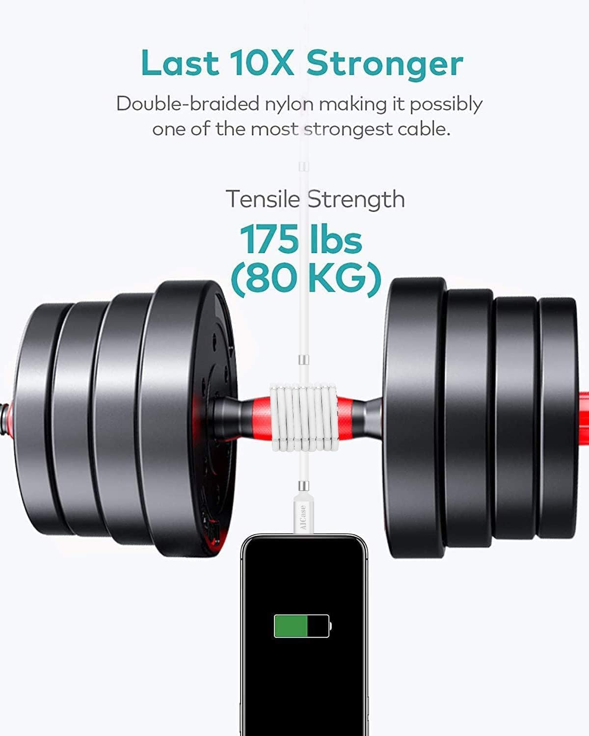 AICase Magnetic Charging Cable,(3FT) Super Organized Charging Magnetic Absorption Nano Data Cable for Phone 14 13 12 11/XS/XS Max/XR/X/8/8 Plus/7/7 Plus/6s/6s Plus/6/6 Plus/SE/5s/5c/5/Pad/Pod