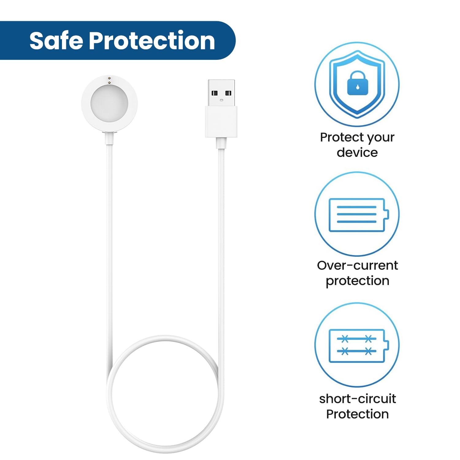 Compatible With Michael Kors Gen 4/Gen 5/Gen 6 Smart Watch Charger, 3.3Ft Replacement Magnetic Charger For Michael Kors Gen 5E M