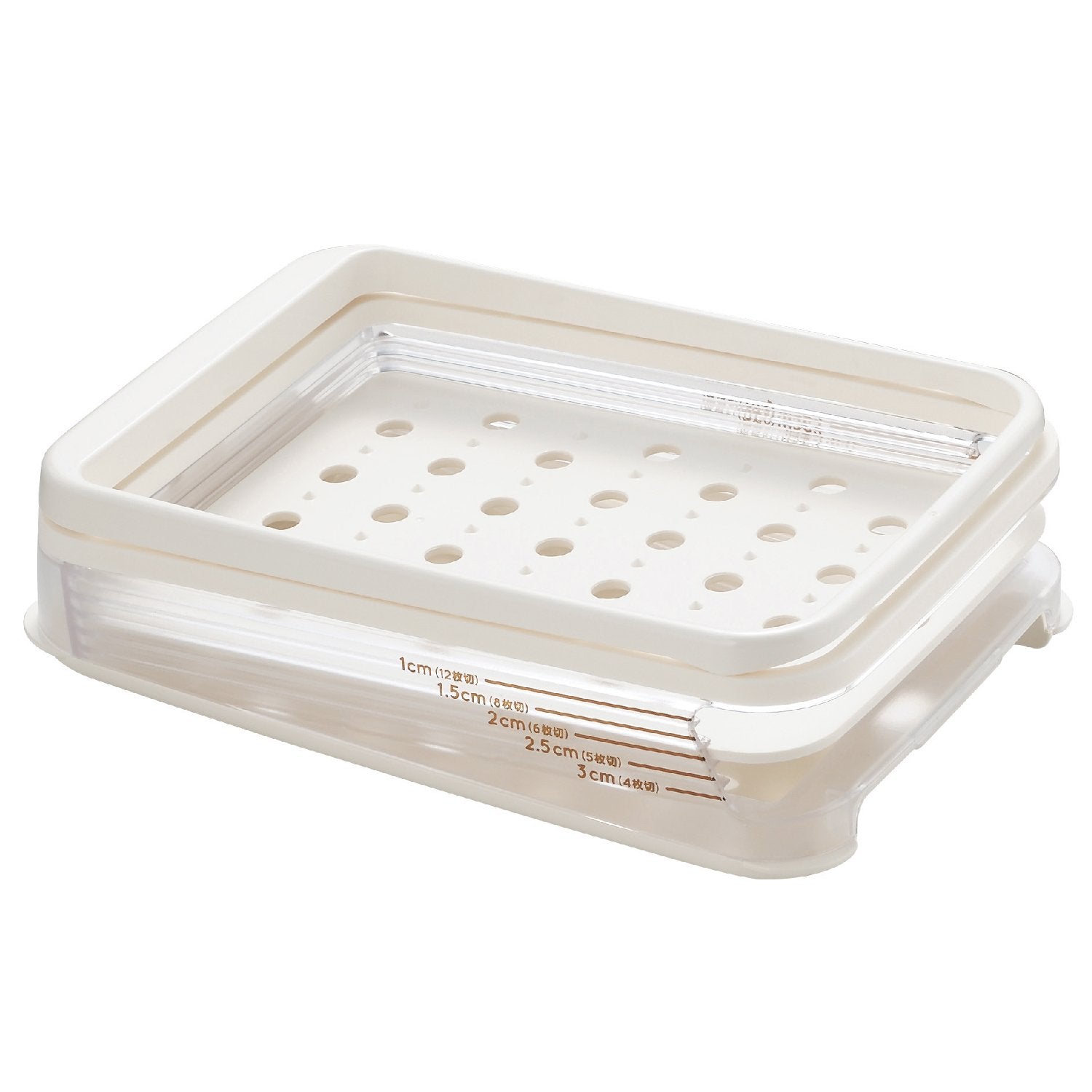 Wahei Freiz Ps 955 Akebono Bread Slicer Guide, Made In Japan, Slotted Cut To The End, Thickness Adjustable, 4, 5, 6, 8, 12 Piece