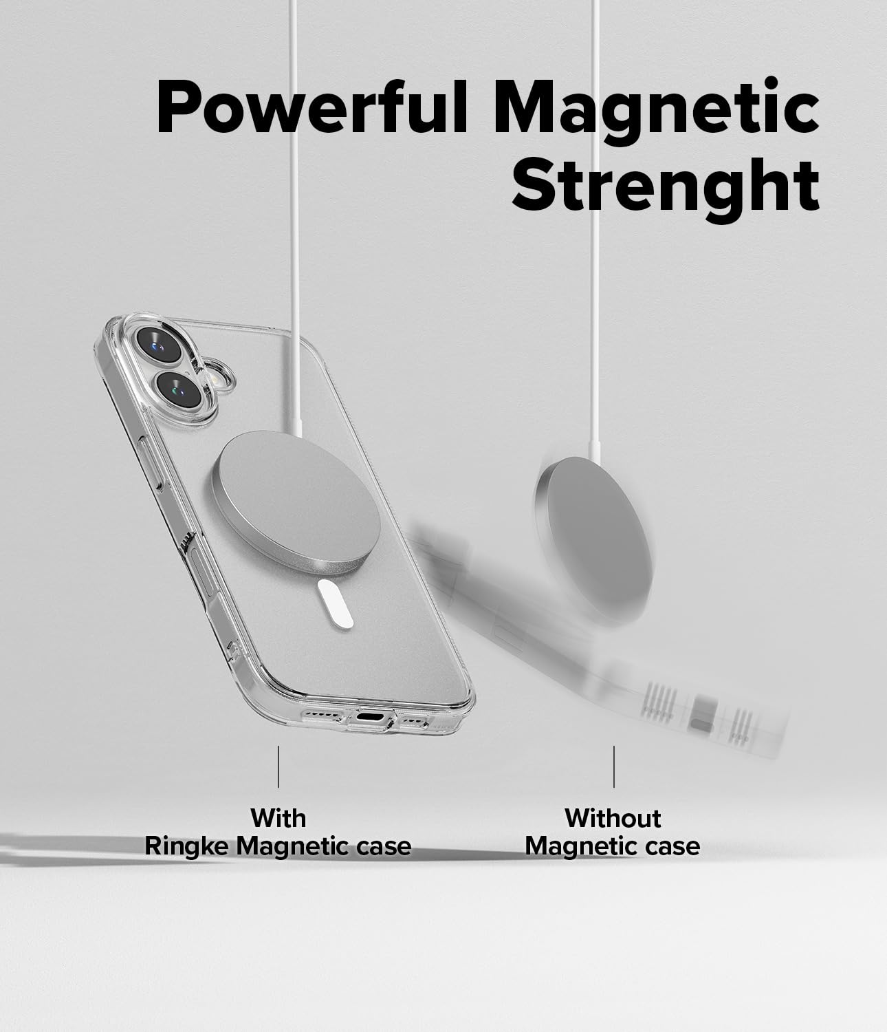 Ringke Fusion [Oil & Dirt Resistant] Compatible With Iphone 16 Plus Case And Compatible With Magsafe, Uv Coating For Scratch & D