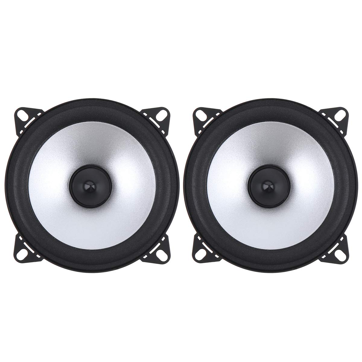 Epathchina 2Pcs 4 Inch 60W 2 Way Car Coaxial Vehicle Door Auto Audio Music Stereo Full Range Frequency Hifi Speakers