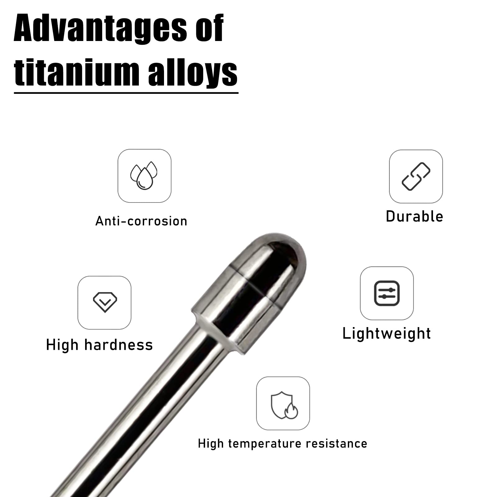 Titanium Alloy Fine Pencil Nibs Compatible With Wacom Pro Pen 2, No Wear Out Replacement Stainless Tips Fits For Wacom Cinitq 16 Dtk1660,Intuos Pro Pth660 Wacom Cintiq Pro Dth2420,2 Pcs