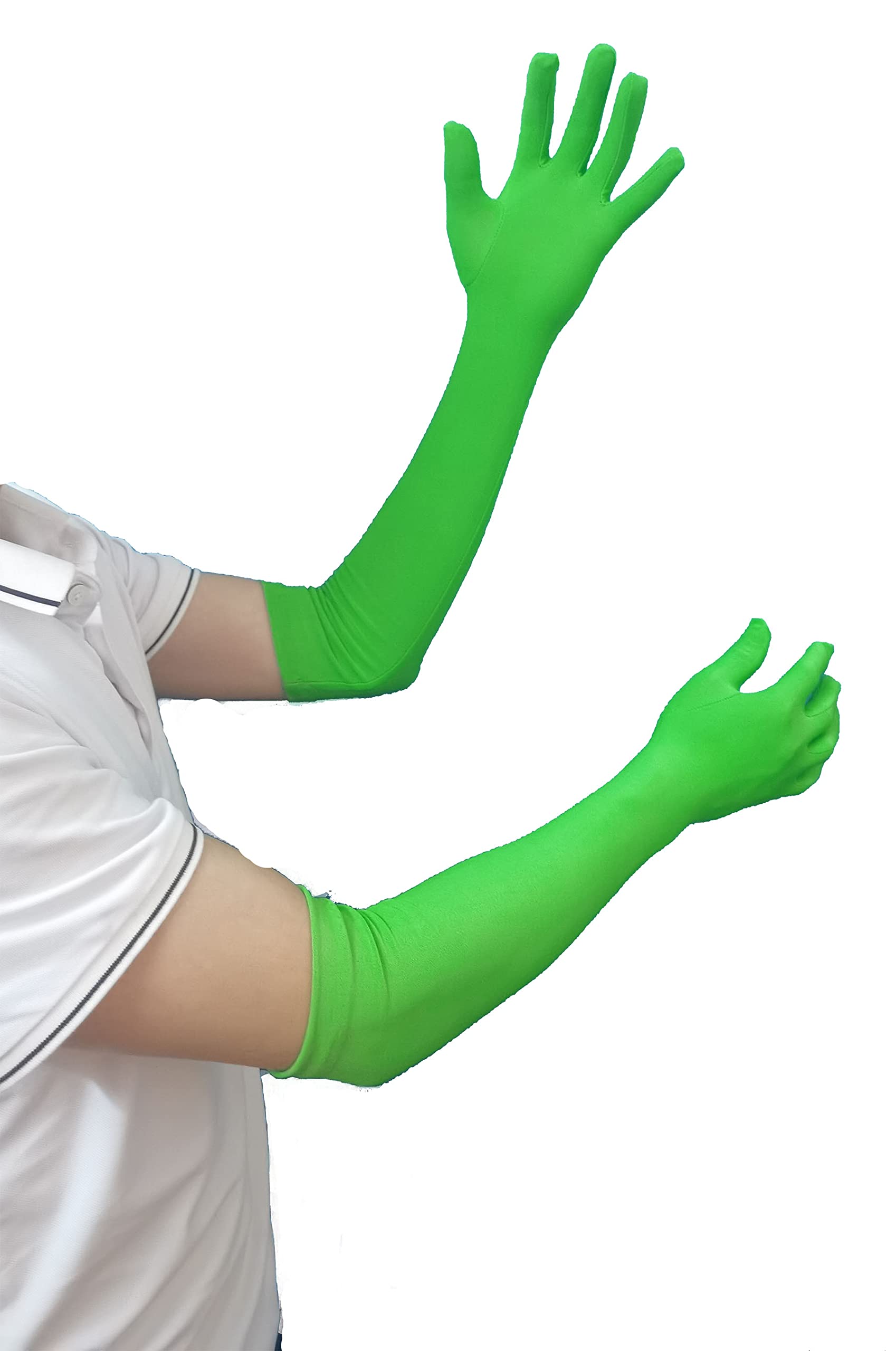 Jomocare Chromakey Gloves Green Chroma Key Glove Invisible Effects Background Chroma Keying Green Gloves For Green Screen Photography Photo Video(Tight, Green X2Pairs)
