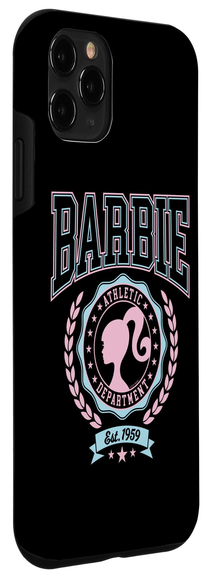 Iphone 11 Pro Barbie   Varsity Athletic Department Silhouette Logo Case
