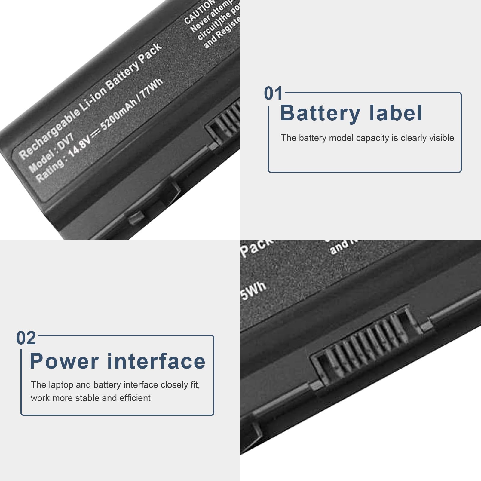 Fancy Buying New 8Cells Laptop Battery Fits Hp Hdx18 Hdx18T Hp Pavilion Dv7T Dv7Z Dv8 Hstnn Ob75 Hstnn Ob74 Hstnn Ib74 Hstnn Ib7