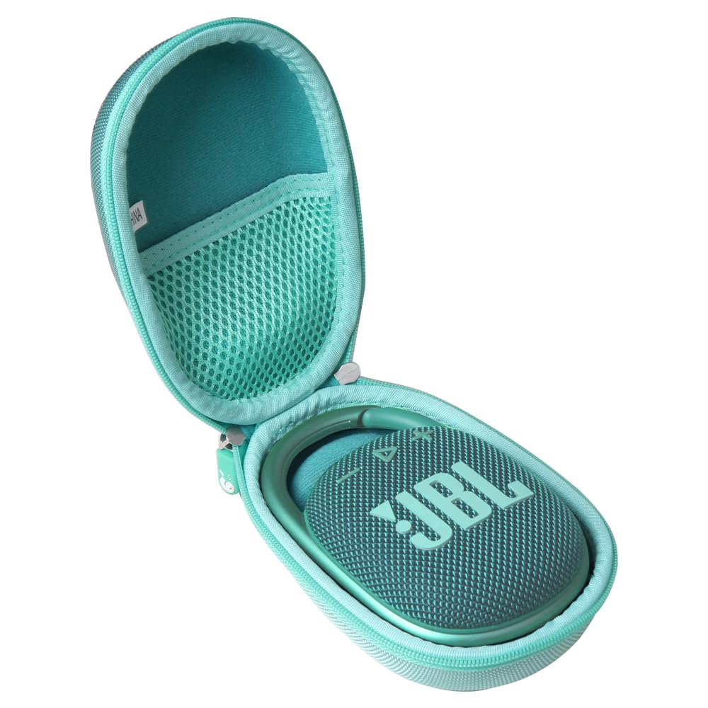 Hermitshell Hard Travel Case For Jbl Clip 4 / Jbl Clip 5 Portable Mini Bluetooth Speaker (Teal)