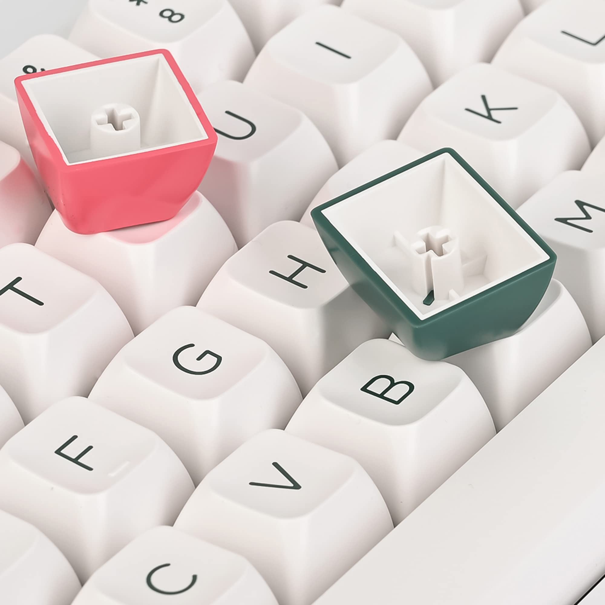 Ussixchare Pbt Keycaps Asa Profile Double Shot Full Key Caps Set Ansi Layout For Mechanical Keyboard Replacement Compatible With