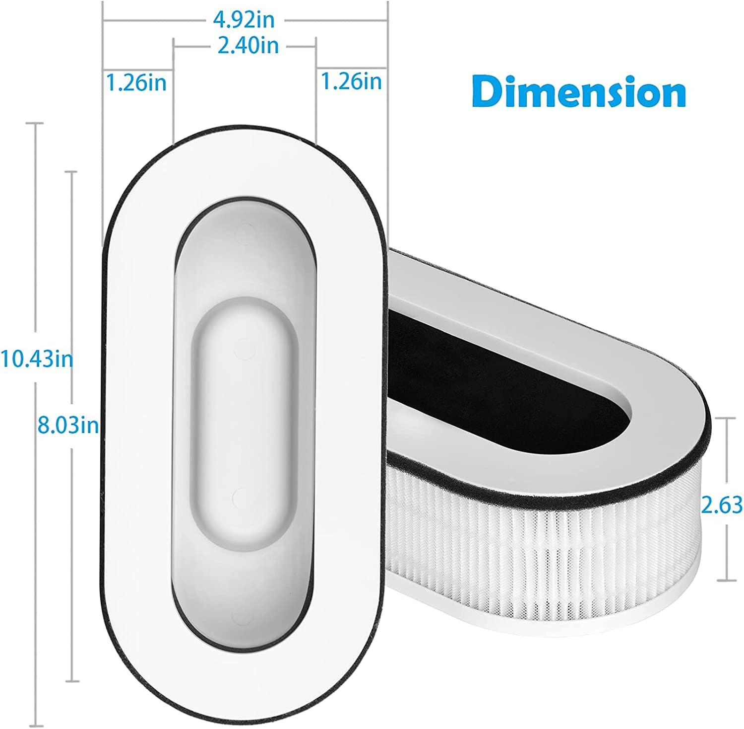 Rp Ap068 Replacement Filter, Compatible With Renpho Rp Ap068 Rp Ap068W Rp Ap068B Rp Ap068 F2 Filter, 3 In 1 H13 Grade True Hepa