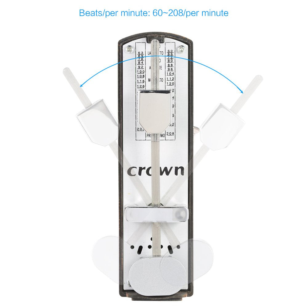 Btuty Mechanical Metronome Portable Mini Universal Metronome 11Cm Height For Piano Guitar Violin Ukulele Chinese Zither Music In