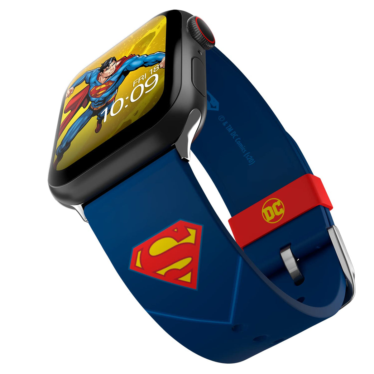 Dc Comics – Superman Tactical Smartwatch Band – Officially Licensed, Compatible With Apple Watch (Not Included) – Fits 38Mm, 40Mm, 41Mm, 42Mm, 44Mm, 45Mm, 46Mm, 49Mm