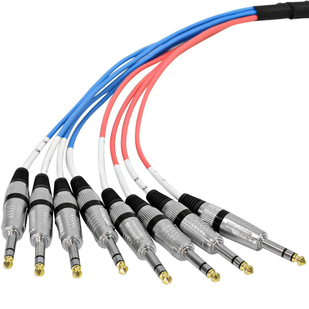 Seismic Audio - Saxt-8X5M - 8 Channel 5 Xlr Male To 1/4 Trs Snake Cable