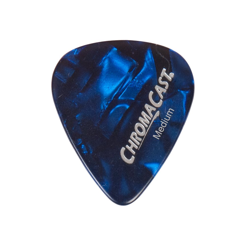 Chromacast Pearl Celluloid Guitar Pick 10 Pack, Medium Gauge (.73Mm)
