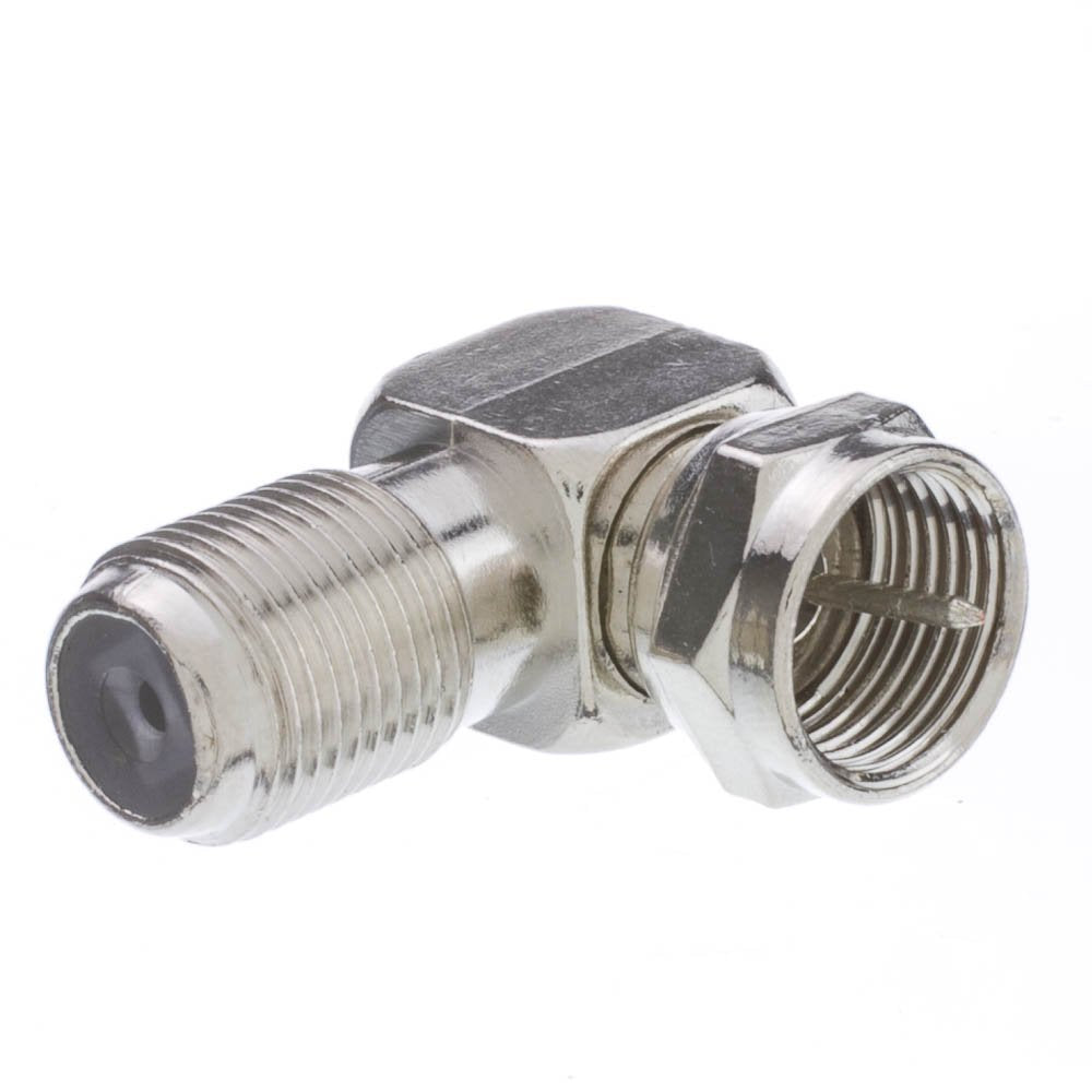 Cablewholesale F Pin Right Angle Male/Female L Adaptor (26255520)
