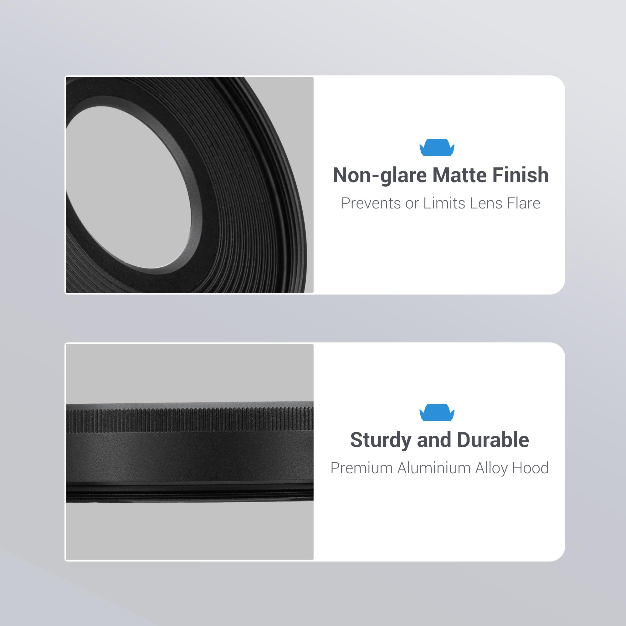 Metal Lens Hood For Canon Rf 28Mm F/2.8 Stm Lens On Canon Eos R50 R100 Camera Replaces Canon Ew 55, Compatible With 55Mm Filter