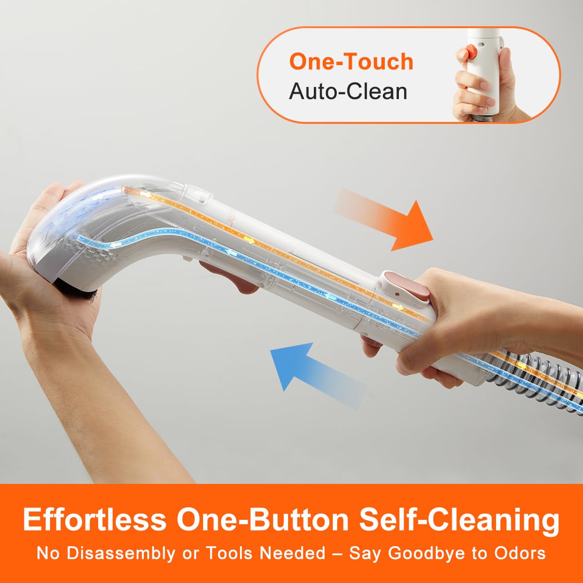 Uwant Portable Carpet & Upholstery Cleaner Machine, 12Kpa Strong Suction Small Handheld Cleaner, Lightweight Shampooer For Car,