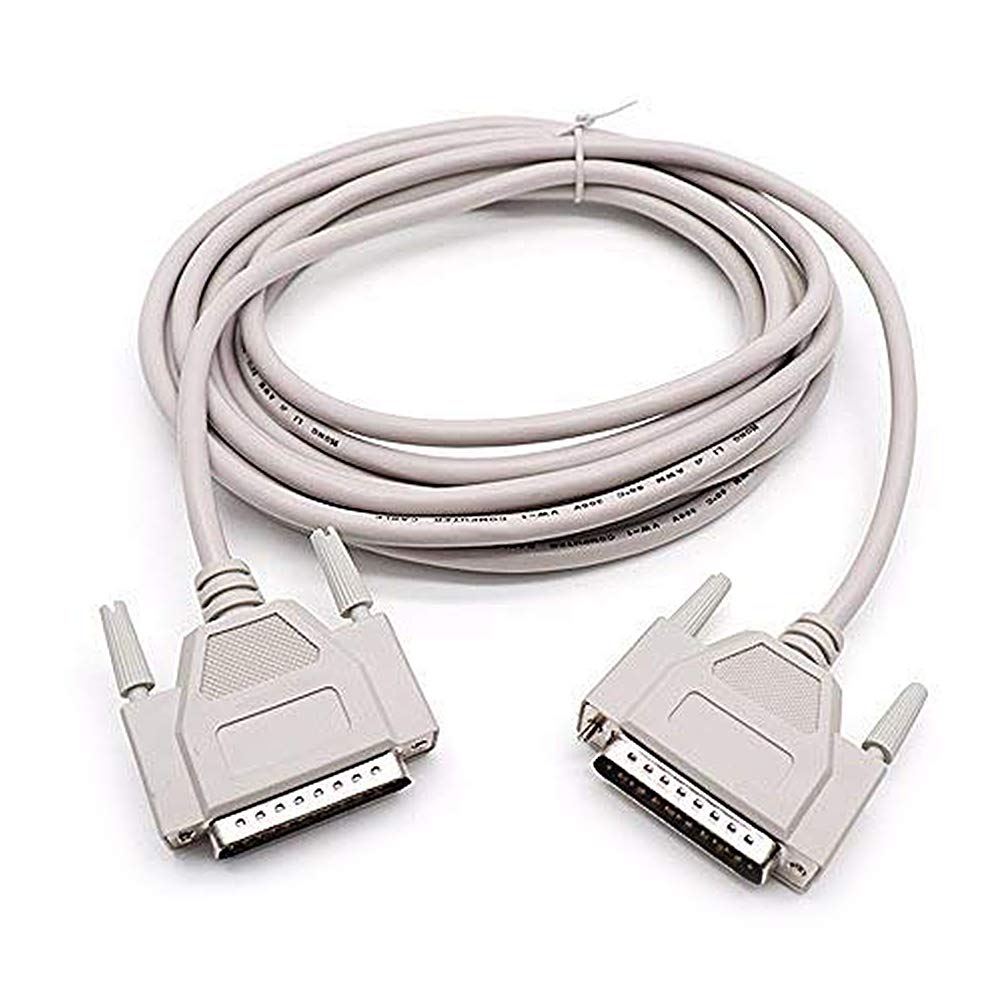 Yohii 14.7 Ft/ 4.5M Db25 Male To Male Parallel Printer Extension Cable Serial Rs232 Cable  (G7.23)