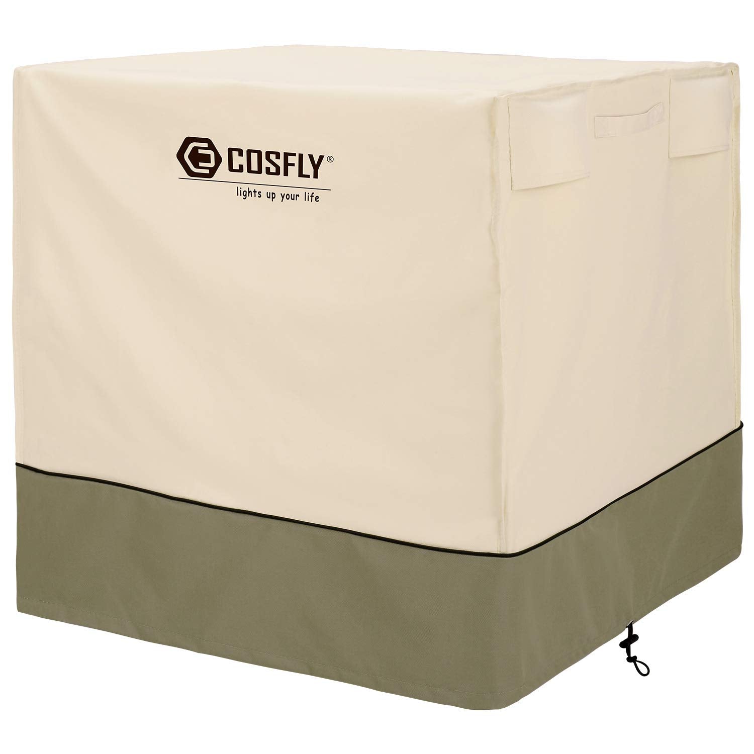 Cosfly Air Conditioner Cover For Outside Units Durable Ac Cover Water Resistant Fabric Windproof Design  Square Fits Up To 24 X