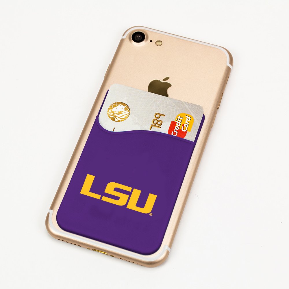 Guard Dog Silicone Credit Card Holder/Phone Wallet - Lsu Tigers