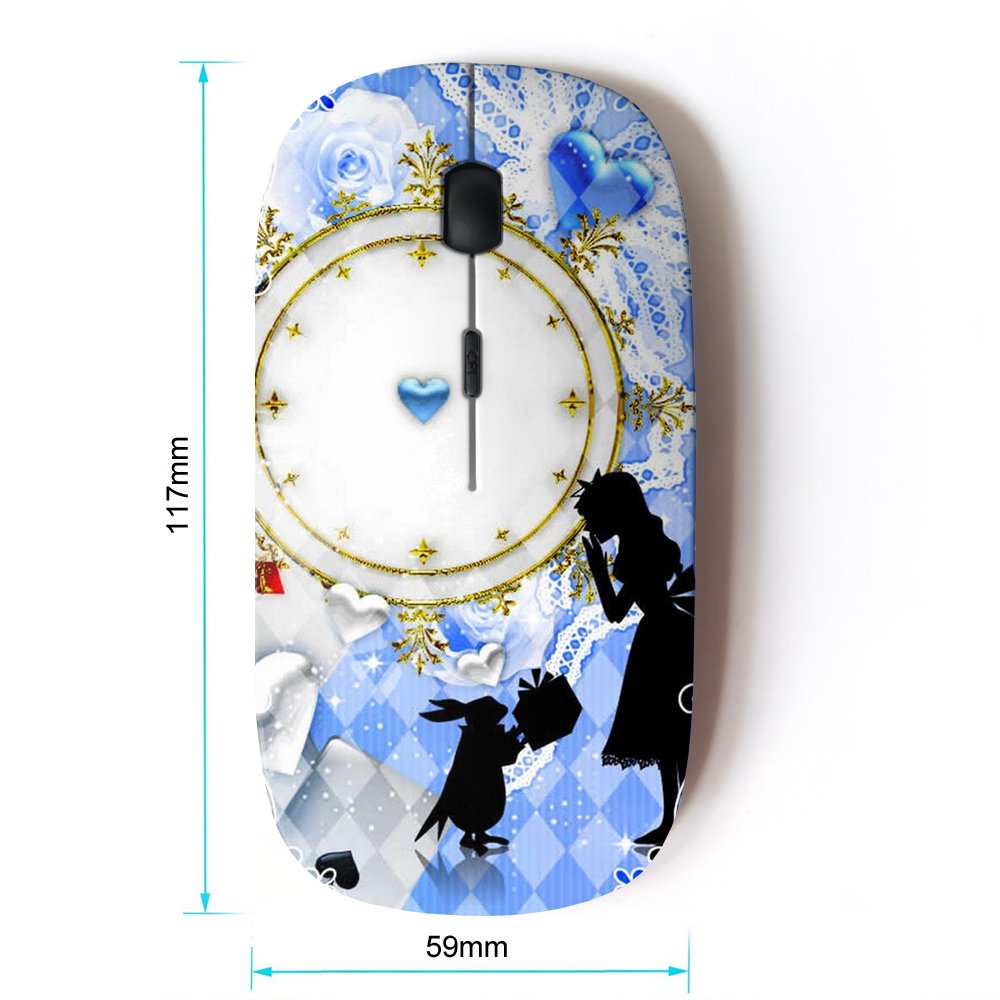 Koolmouse [ Optical 2.4G Wireless Mouse [ Alice In Wonderland Rabbit Picnic ]
