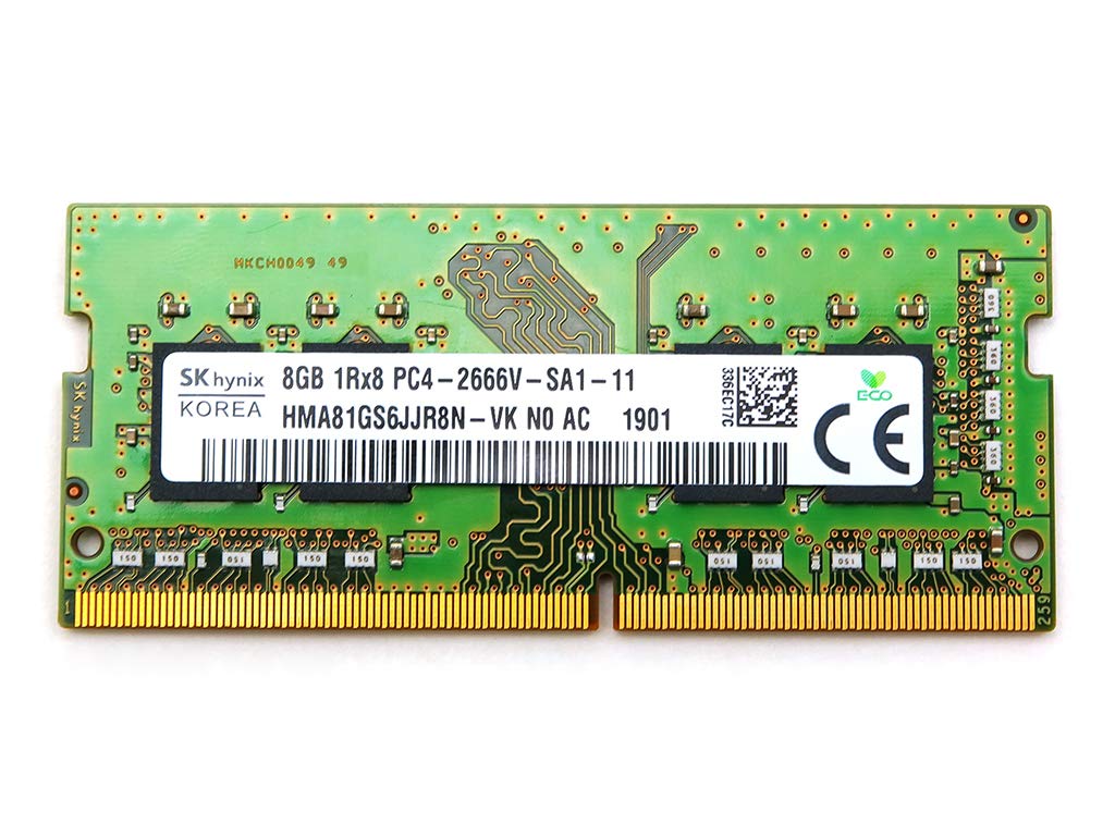 Sk Hynix 8Gb 1Rx8 Ddr4 So Dimm Pc4 21300 2666Mhz Memory Module Hma81Gs6Jjr8N Vk