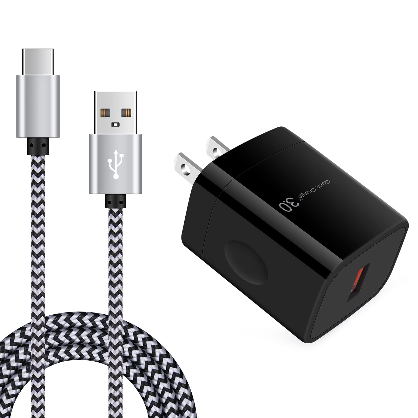 Orsunday Quick Charge 3.0 Fast Charger For Lg Velvet 5G Wing, Lg Stylo 4 5 6, Lg G5 G6 G7 G8 G8X V20 V30 V40 V50 Thinq, K51 K61