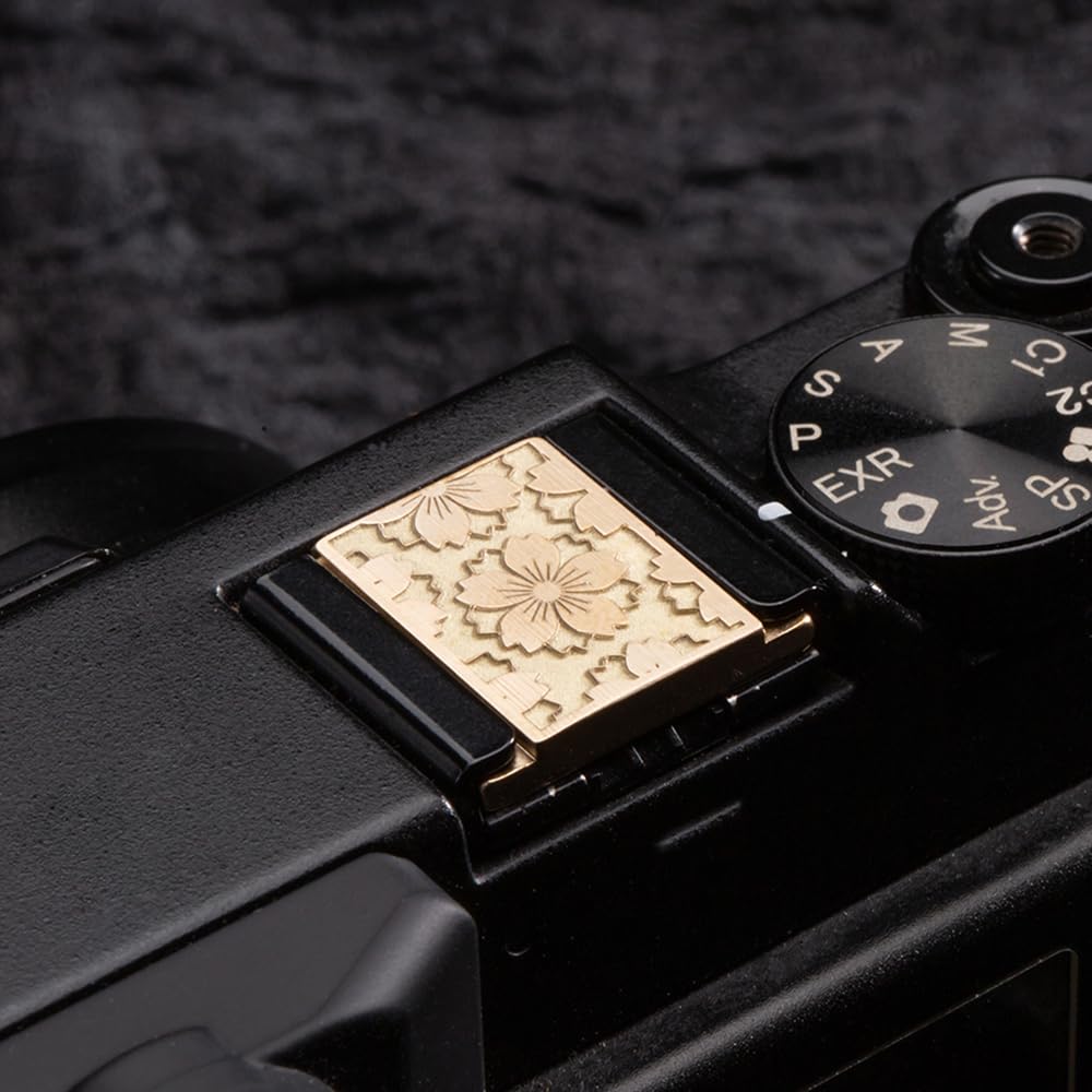 Camera Hot Shoe Cover,Sakura Hot Shoe Cover Camera Shutter Button For Xe4/Xt5/Xpro2/Xa7/X100V/X100F/Xa5/Xe3 (Sakura Style Hot Sh