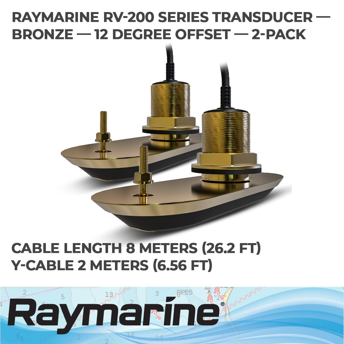 Flir   Raymarine T70318 M Rv 212 Thru Hull Trnsd, Black, 10''