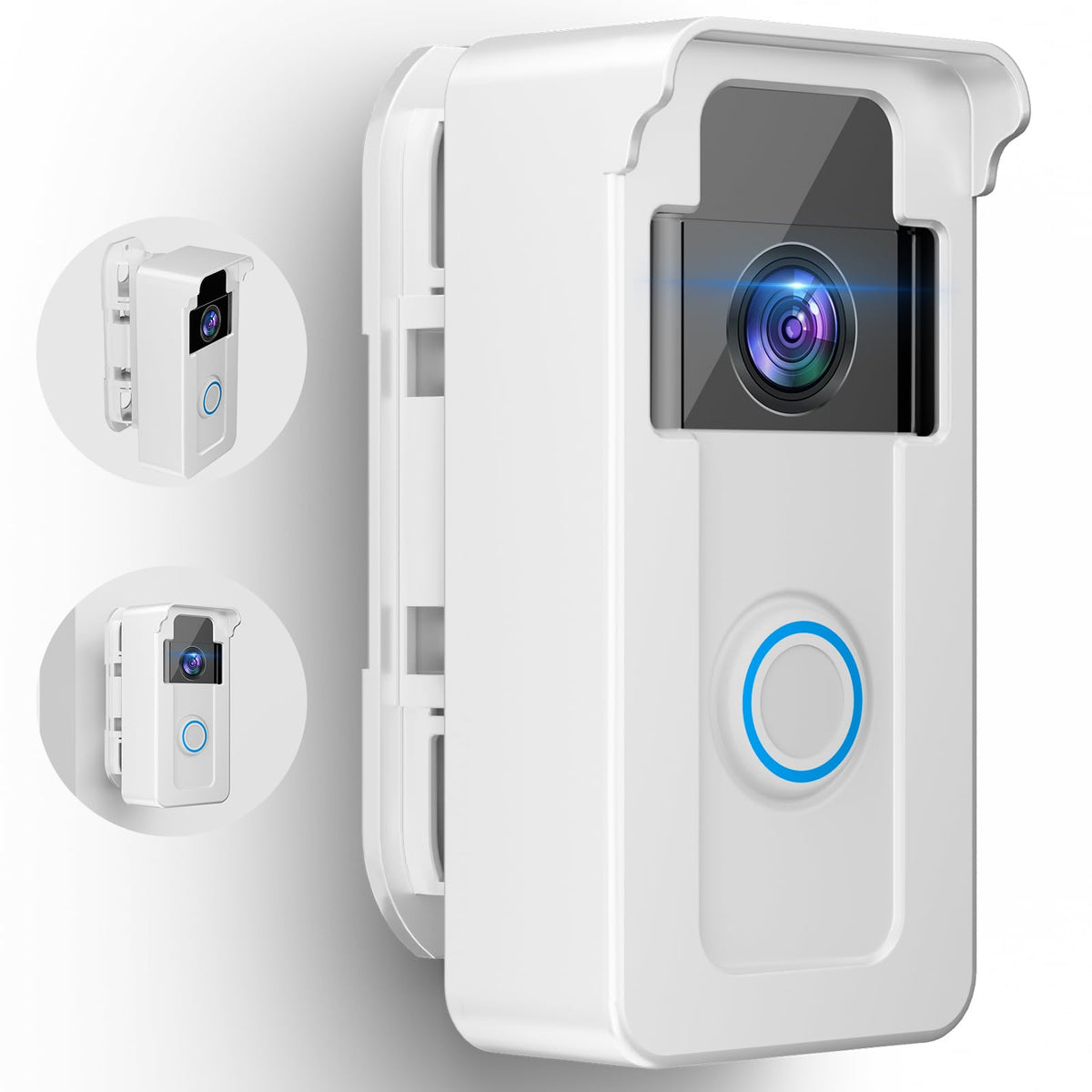 Ring Doorbell Mount, Anti-Theft Video Doorbell Angle Mount For Apartment With 45 To 135 Degree Adjustable, Ring/Blink/Eufy Wirel