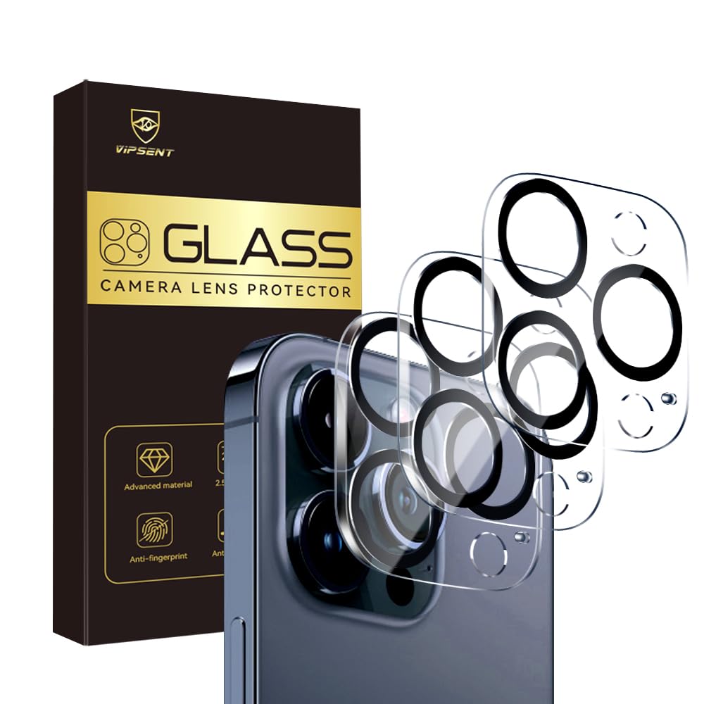 Camera Lens Protector for iPhone 13 Pro 6.1 & iPhone 13 Pro Max 6.7,9H Tempered Glass,Ultra HD, Scratch Resistance Easy to Insta