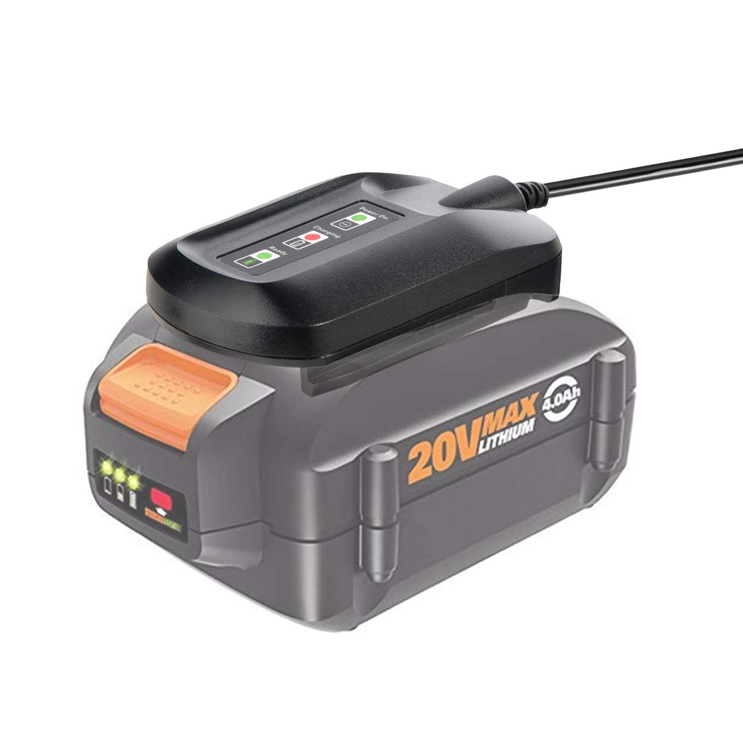 Wa3742 Charger For 20V Lithium Battery Wa3520 Wa3525 Wa3578, Cell9102 Replacement Worx Battery Charger 20V Wa3732 Wa3875 Wa3881