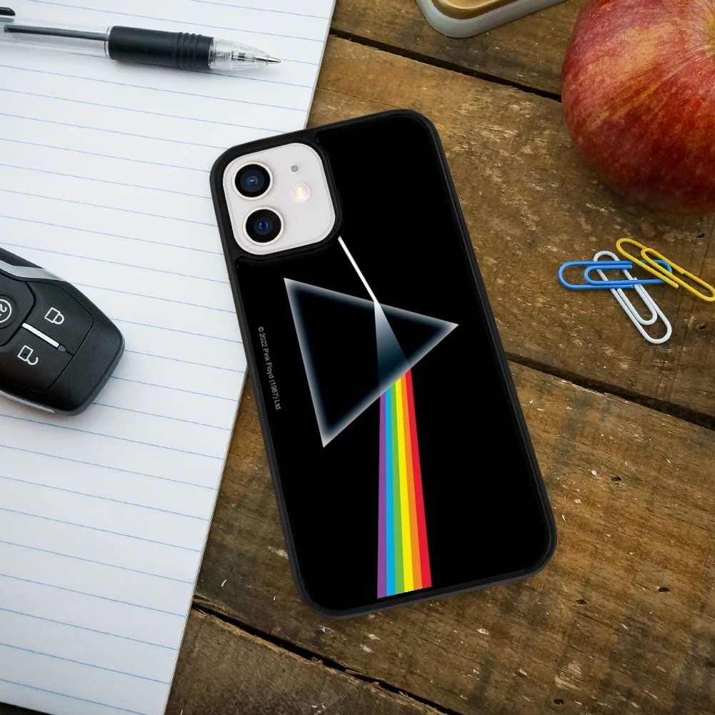 Pink Floyd Dark Side Protective Slim Fit Hybrid Rubber Bumper Case Fits Apple Iphone 8, 8 Plus, X, 11, 11 Pro,11 Pro Max, 12, 12