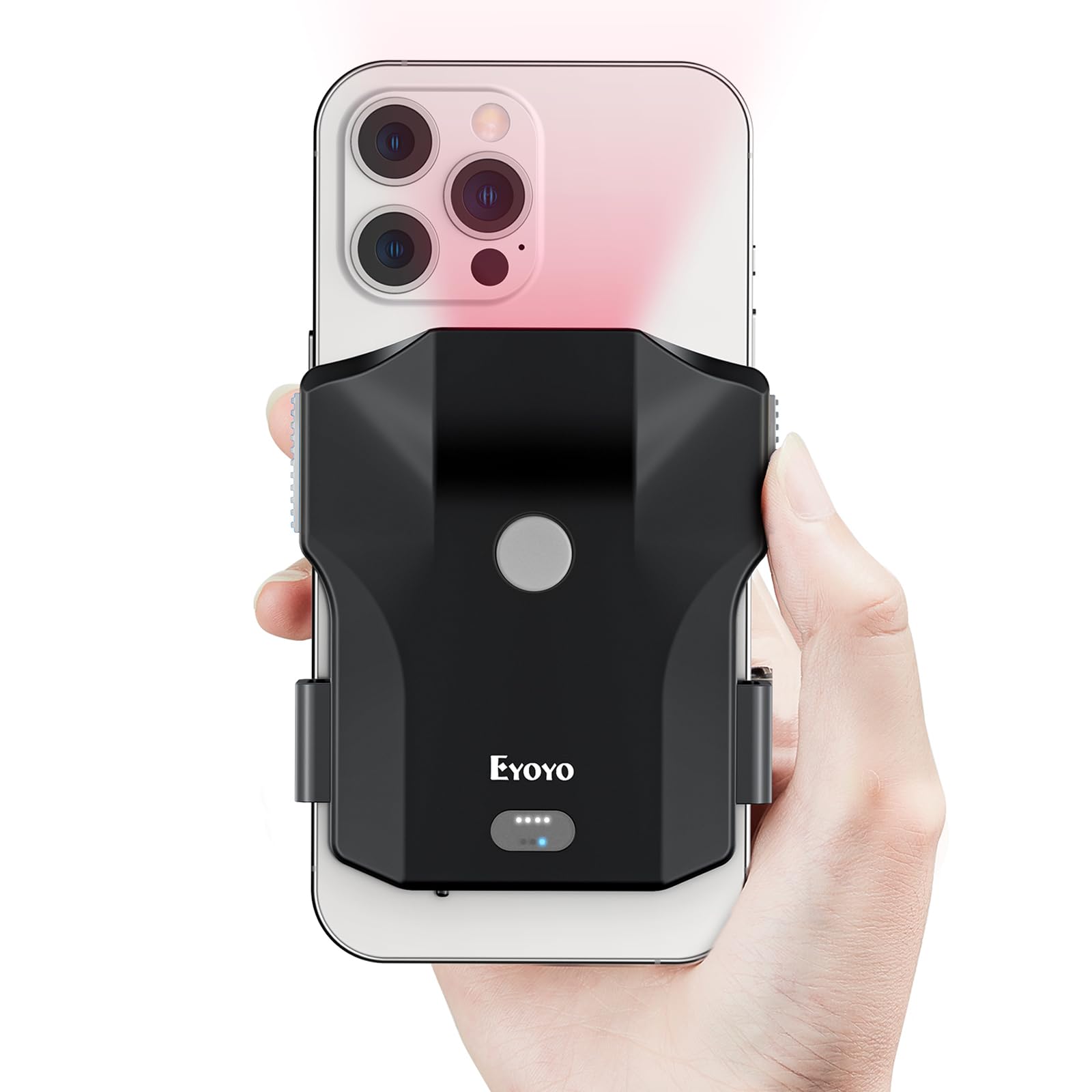Eyoyo Bluetooth QR Code Scanner 2D Wireless Back Clip Phone Barcode Scanner