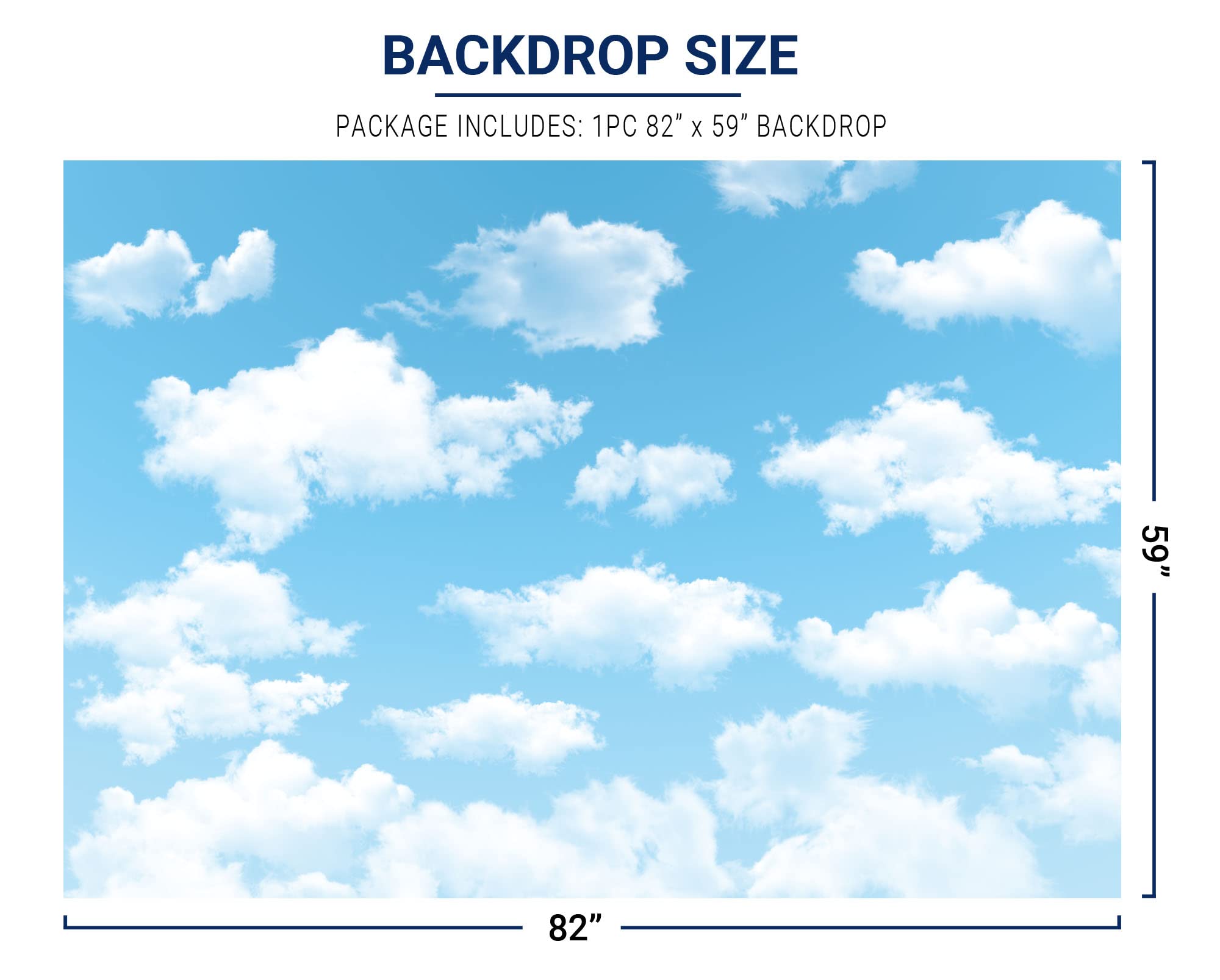 Allenjoy 7X5Ft Vinyl Blue Sky White Cloud Backdrop   Not Fabric   Ideal For Newborn, Spring, Kids, Children, Aviator, Birthday P