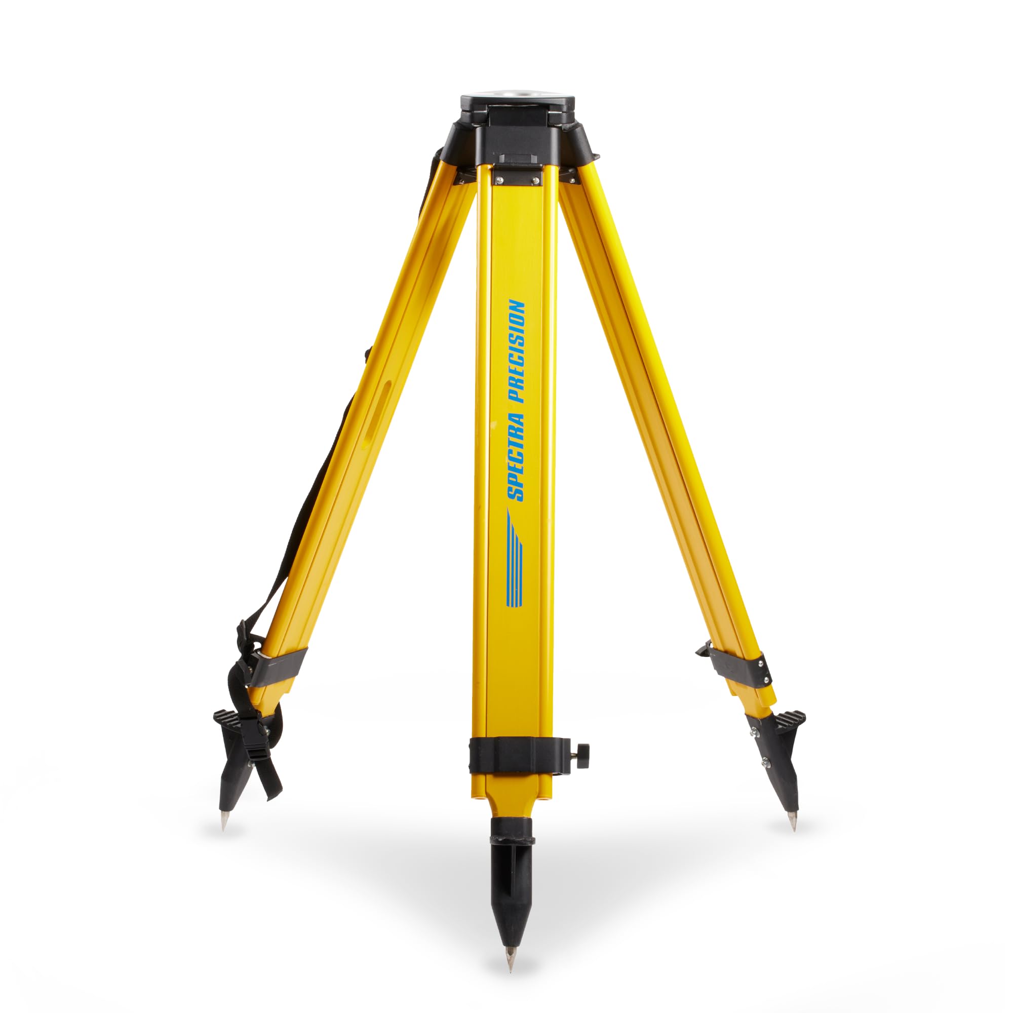 Spectra Precision 1161 Flat Head, Screw Lock Heavy Duty Wood Tripod for Rotary Laser Levels and Grade Lasers