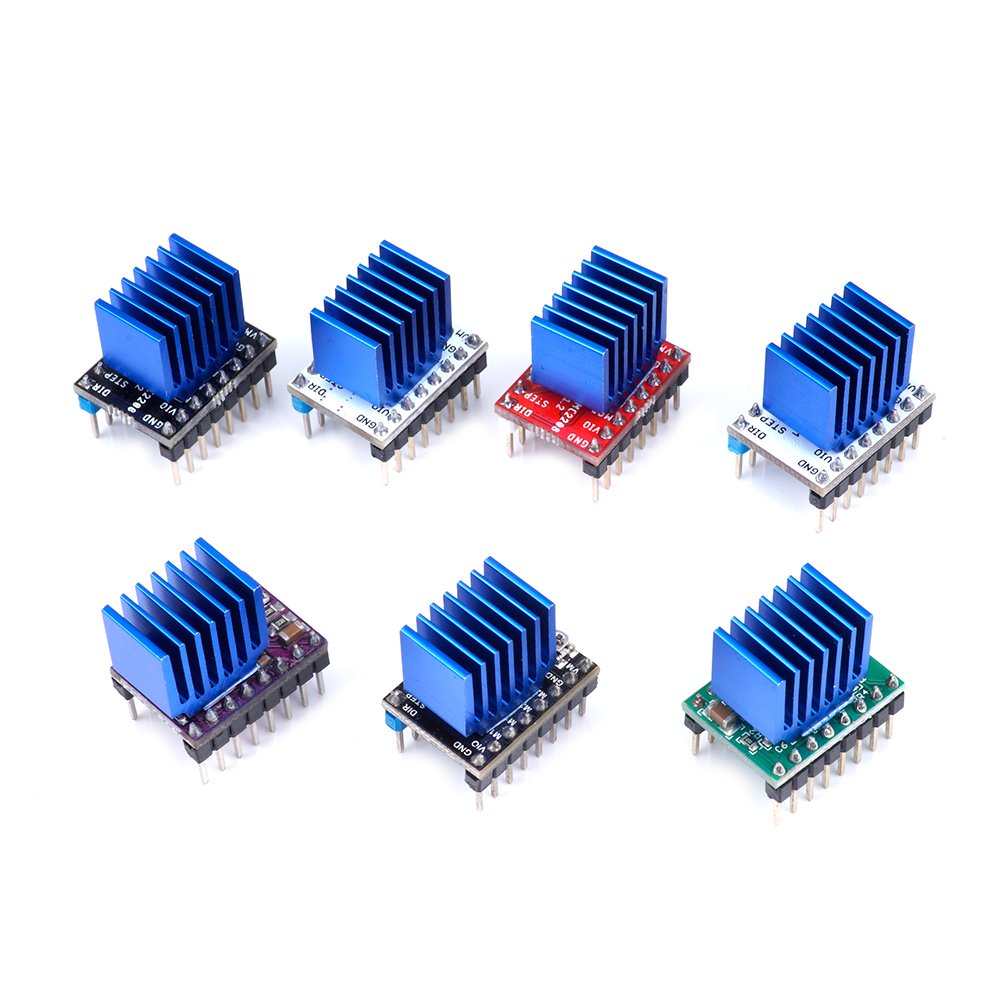 Upgrade Stepper Motor Driver Heatsink, Fysetc 10Pcs 3D Printer Parts Anodized Aluminum Heatsink 3D Printer Cooler For Raspberry