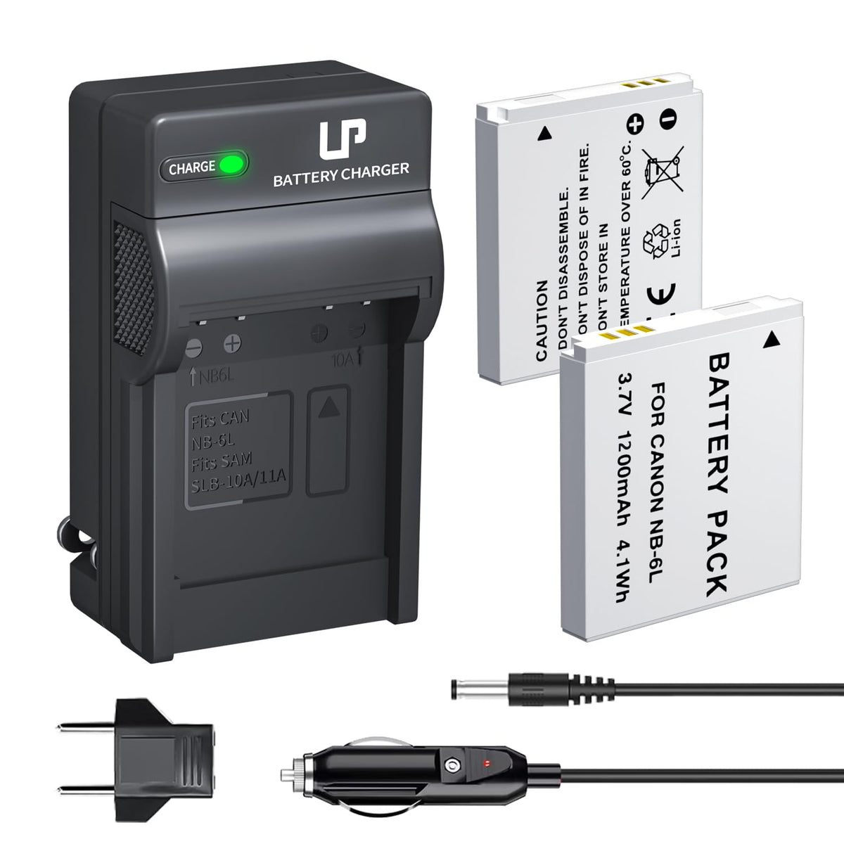 Lp 2 Pack Nb 6Lh Nb 6L Batteries And Led Charger, 1200Mah Battery Compatible With Canon Powershot Sx530 Hs Sx710 Hs Sx700 Hs Sx6